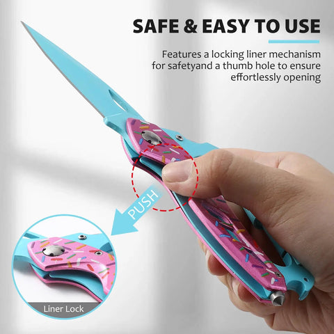 Hand holding Six In One Carabiner Multitool With Folding Knife And Bottle Opener Glass Breaker Phillips And Flathead Screwdrivers EDC Survival Gear