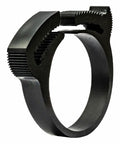 Double Grip Nylon Plastic Hose Clamp Black Double Tooth 1.82 To 1.98 Inch Clamping Diameter HC U PA66 BK 802NK8