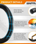 Rugged Heavy Duty 16x2.125 Inch E Bike Inner Tube With Bent Valve Stem For Replacement On 16x2.125 And 2.35 Tires On Electric Scooters And E Bikes Includes 2 Tubes Compatible With Jetson And Gotrax showing product details.