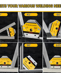 Hot 24Pcs Welding Practice Kit For Beginners Includes Super Strong Magnet With 28lb Pull Force And Laser-Cut Mild Steel Coupons At 8 Precise Angles demonstrated at 30°, 45°, 60°, 75°, 90°, and 105°.