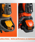 Heavy Duty Electric Pallet Jack Loader With 3300 Lbs Capacity, Zero Maintenance Brushless Motor, And Powerful 48V Battery close-up of brushless motor