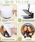 Instructions for using 10 Pack Bulk Sublimation Slate Blanks With Display Holders for heat transfer projects