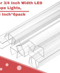 Clear U Channel Edge Guards For Kitchen Cabinets 3/4 Inch Thick Vinyl Strips 36 Inches Long 6 Pack Trimmable Corner Bumpers.