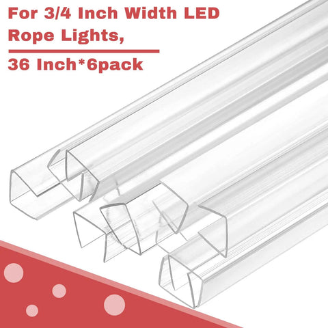 Clear U Channel Edge Guards For Kitchen Cabinets 3/4 Inch Thick Vinyl Strips 36 Inches Long 6 Pack Trimmable Corner Bumpers.