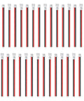 30 Piece 1.25mm JST 2 Pin Micro Connector Kit With 80mm 26AWG Red Black Wires for RC Toys and Electronics