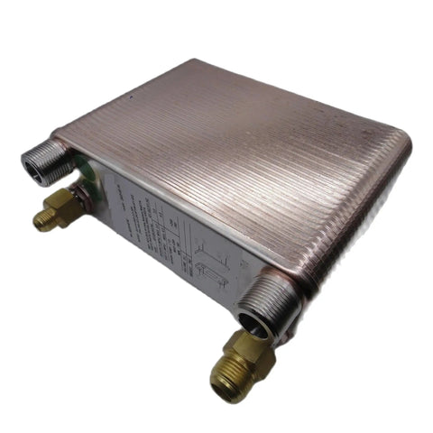 Heavy Duty Beefed Up 60 Plate Heat Exchanger For Air Conditioning And Heat Pump Water Chillers, heavy gauge steel frame.