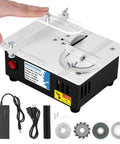 Handy Mini Table Saw S3 Portable Precision Craft Table Saw With 0 To 0.59 Inch Adjustable Cut Depth Seven Speed Power Supply