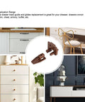 10 Pack Drawer Track Guides And Glides Kit with Plastic Center And Bottom Mount Slides, shown in furniture applications