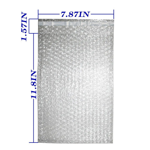 Self Sealing Bubble Out Bags 8x12 Inch For Moving, Shipping, And Storage Double Sided Cushioning Pouches With Premium Seal