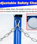 Heavy Duty Gas Bottle Wall Bracket Set 1 to 9 Pack adjustable safety chain detail for secure cylinder storage