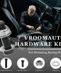 Bottom Mount Racing Seat Hardware Kit With Nuts Bolts And Washers For Quick Easy Sliders Mounting And Seat Brackets