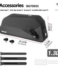 Slim Fit Bike Top Tube Bag Waterproof IPX4 Magnetic Closure Frame Pouch For Road And MTB With Dual Mounting Options, 1.3L