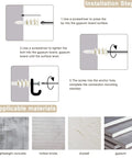 Installation steps for Heavy Duty Self Drilling Drywall Anchors Kit With Screws Size Eight One And One Quarter Inch 100 Piece Assortment