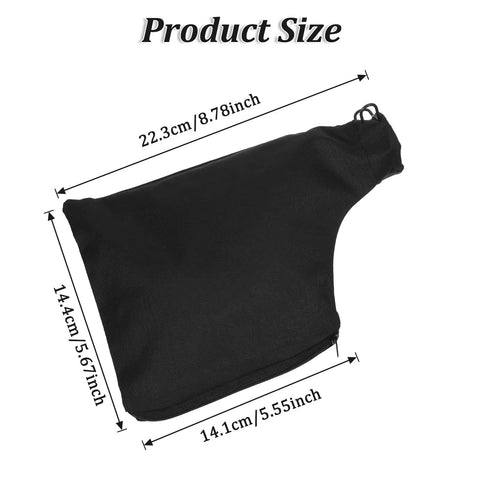 Two Pack Miter Saw Dust Collection Bags Made From Heavy Duty Nylon and Steel Ring With Adjustable Zipper Opening Fits Table Saws Belt Sanders and Planers. Size 22.3cm x 14.4cm x 14.1cm.