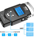 Pocket Size Fishing And Luggage Scale With Built In Tape And Backlit LCD Display 110 Lb 50 Kg Digital Weighing Scale
