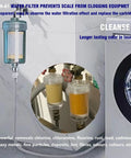 1 Micron High Density Water Filter For Washing Machines And Showers, Visible Filtration System Delivers 99.5 Percent Removal Of Chlorine, Fluoride, Heavy Metals, Odor, Relieves Dry Skin With ACF Shower Filter installed on washing machine line