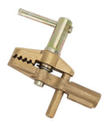 Super Heavy Duty 800A Grounding Brass Welding Clamp With Rubber Sleeve For Top Tier Electrical Conductivity And Minimal Resistance During Any Serious Welding Project Job, detailed angle showing clamp features.