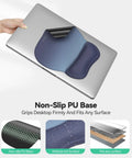 Gel Wrist Rest Mouse Pad With Ergonomic Support For Office And Gaming Non Slip Smooth Surface Cozy Gel Cushion on laptop