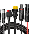 4 In 1 Solar Connector Kit With DC7909 DC5521 Anderson And XT60 Adapters For Solar Panels And Power Stations 16 AWG 2M Cable Length