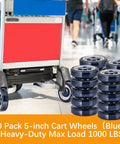 Twenty Pack Heavy Duty Shopping Cart Replacement Wheels And Silent Polyurethane Casters With Mounting Bolts Non Marking Beast Mode Build on a cart.