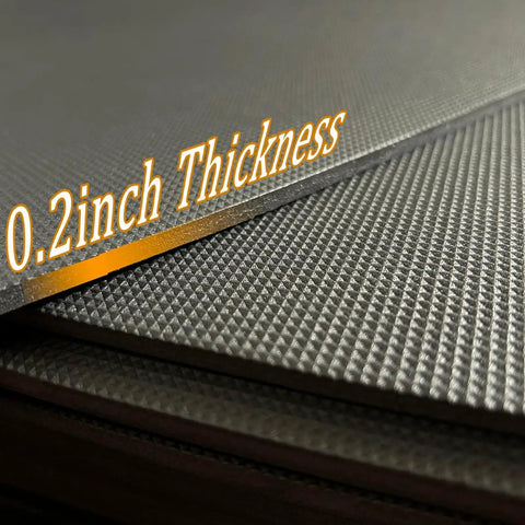 Close-up of Non Slip Recliner Floor Protectors For Hardwood Floors With Anti Slip Grippers, showing 0.2 inch thick rubber texture.