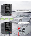 Beefy DC Lab Power Supply Adjustable Bench Source 30V 10A And 60V 5A Switching Regulated Supply With USB Fast Charge Short Circuit Protection Low Ripple Compact High Power Density Easy Voltage Stabilization And Current Limit DPS3010U for battery charging
