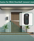 Doorbell Mount For Blink Video Doorbell Camera 2nd Gen Compatible No Drill Wall Bracket Easy Install Black Finish