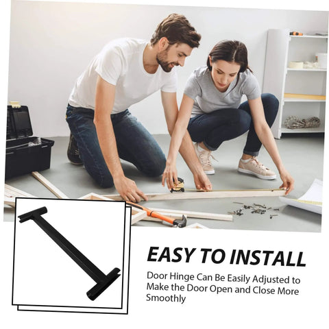 Image of Heavy Duty Hinge Adjustment Tool For Commercial Doors With A Long Handle Wrench HOLIDYOYO with two people installing a door.