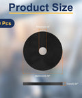 M4 Nylon Flat Washers Set 60 Pc 4mm Inner Diameter 20mm Outer Diameter 1mm Thick Black Plastic Gasket Spacers No Fuss For Fasteners Durable Grommets Sealing Washers size chart