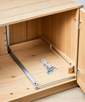 Stainless Steel Cabinet Door Hinge For Metal Cabinets Heavy Duty High Load Capacity Weather Resistant For Boats And Outdoor Use Concealed Marine Grade Hinges For Smooth Operation And Tough As Nails Cabinet Access installed on wooden cabinet door