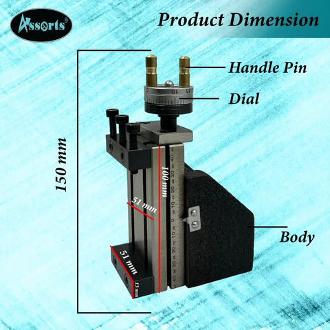 Heavy Duty Mini Lathe Milling Slide Combo Kit With Precision Ground Z Angle Plate And Top Shelf Two Inch Steel Vise with dimensions.