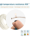 Mica Insulated High Temperature Wire With Nickel Plated Copper Conductor For Tough Environments, -60 To 450 Degree C shown enduring flame test.