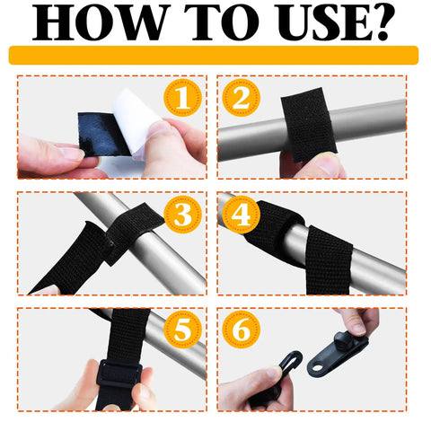How to use Upgraded Pool Solar Cover Reel Strap And Clip Kit Featuring Serrated Teeth Clamps for big inground pools.