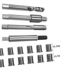 M8x1.25 Thread Repair Kit with 12 Stainless Steel Inserts 11.7mm for Auto Parts Damaged Threads DIY Friendly Power Drill Ready