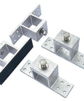 Durable Aluminum Roof Mount Bracket For Unistrut Channel And Solar Racking Extruded 6061 T6 Aluminum Four Screw Down