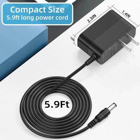 12V Charger For NexStar SE And SLT Telescopes Power Cord Adapter That Just Works with 5.9ft long cable on white surface
