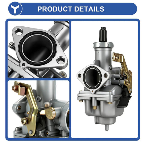 PZ27 Carburetor Kit Replacement For 125cc 150cc 200cc 250cc ATVs Go Karts Dirt Bikes And Four Stroke Machines detailing parts