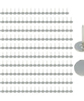 Heavy Duty Flat Head Upholstery Tacks For Furniture Repair And Craft Rooms Packs Two Hundred Silver Iron Thumb Pins, flat heads, silver finish.
