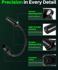 Engine Crankshaft Position Sensor Works With Hyundai Elantra Elantra Coupe Elantra GT Tucson Veloster And Kia Rio Soul Forte Forte Koup 2010 Through 2016 2012 Through 2015 2014 Through 2016 Replaces 39180 2B000 black 2-pin sensor with wiring harness