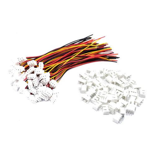 60 Pairs 26 AWG 150mm JST XH 2.54mm Pitch 3 Pin Female And Male Connector Wire Cable For RC Toys PCB LED Strips And Household Appliances Solder Ready Durable Quick Hookup