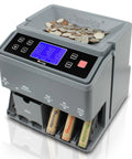 Pro Grade Coin Counter And Sorter With Wrapper Roller, High Speed 300 Coins Per Minute, 2000 Coin Hopper, California Designed