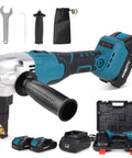 Cordless Nibbler 18V 3 Speed Adjustable 16 Gauge Sheet Metal Cutter With Brushless Motor Up To 2400RPM Includes 2x2.5Ah Batteries And Replacement Blades