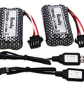 Two Pack 7.4V 700mAh Li Ion SM-4P Rechargeable Battery With Cable For HJ812 HJ820 HJ825 HJ822 HJ138 And Bezgar TX126 RC Boats