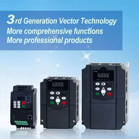 Beefy 380V 11kW VFD Solar Variable Frequency Drive Inverter DC To AC For Submersible Deep Well Pumps And Motors Off Grid Ready High Efficiency Pump Controller Industrial Grade Reliable Performance For Solar Systems And Deep Well Water Supply. black VFD inverter units with keypad display