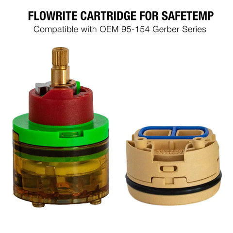 Shower Cartridge Replacement For Gerber SafeTemp 2 Single Handle Valve 95 152 95 154 GS105 with OEM-grade performance features.