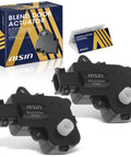 Set of 2 BDAGM-00305 HVAC Air Door Actuators for International Harvester 4200 4300 4400 7300 7400 7500 7600 Trucks 2002 Through 2020 Replacement Parts Drop In Ready for Easy Install and Reliable Climate Control displayed with packaging and instructions
