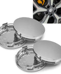 Clean 4 Piece Silver Wheel Center Caps Boast A Snappy Snap Fit And Bulletproof Abs Shield To Shut Out Road Gunk Beat Rust On Hub Studs And Keep Your Rims Looking Fresh On Daily Cruises, featuring glossy finish and snap fit design.