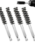 4 Pack Golf Club Hosel Brush With Stainless Steel Wire Bristles And Hex Shank Handle For Wood And Iron Golf Clubs Clean Dirt And Grime Fast Rust Resistant Cleaning Tool Compatible With Electric Drill, 3.15-inch brush
