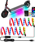 LED Light Strips For Scooters For Night Riding 5V High Bright 5050 LEDs App Controlled RGBIC Waterproof Electric Scooter Accessory