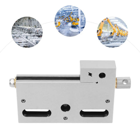 Beefy High Precision Wire Cut EDM Vise With Manual Screw Clamp for Tight, Repeatable Jaws, stainless steel clamp, front view